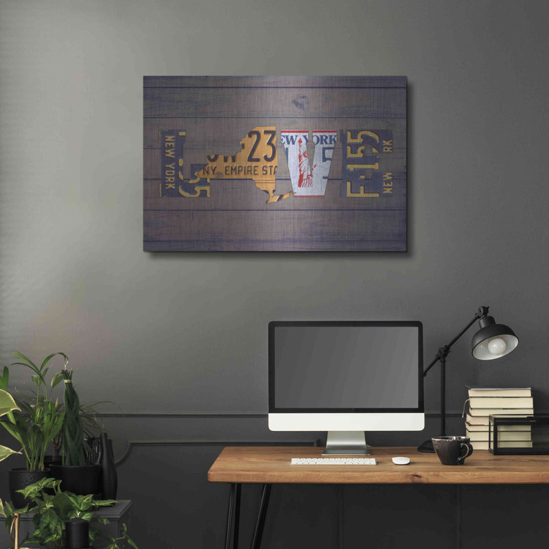 «NY State Love» par Design Turnpike, «NY State Love» par Design Turnpike, H 24 po x l 36 po