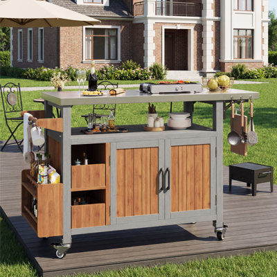 Rectangular Outdoor Buffet & Console Table , 138cm cm W 43cm cm D