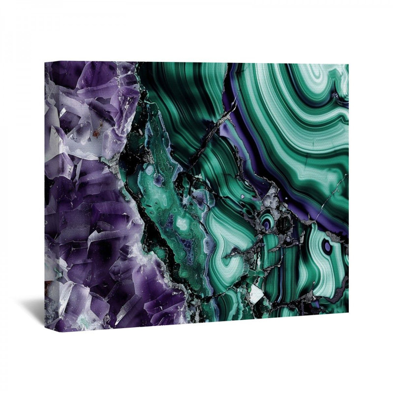 "Agate" sur toile, H 11 po x l 14 po x P 3 po
