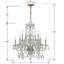 Lustre classique / traditionnel à 10 lumières de style bougie avec détails en cristal Wehr-32957551