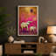 Elephants Among Stars Tropical - Print-136787978-136787979