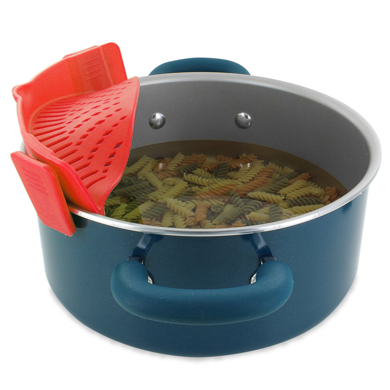 Crépine en silicone pour pâtes, Rouge