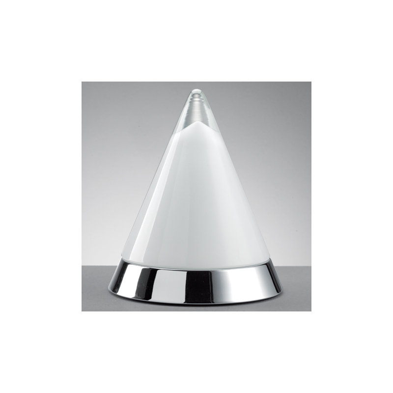 Metal Novelty Lamp, Chrome, 27.5cm H x 24cm W x 24cm D
