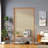 Solid Wood and Rattan Partition with Storage Shelf-105353943