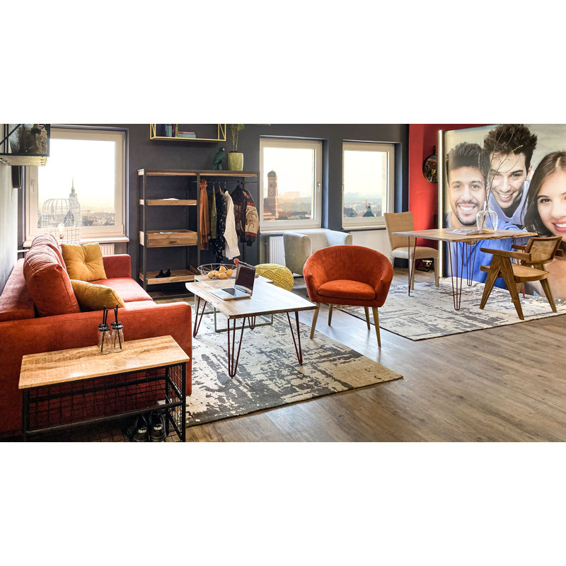 Rhone Four Leg Coffee Table, Saffron
