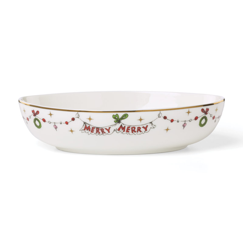 Lenox Merry Grinchmas Oval Serving Bowl