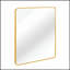 Miroir de salle de bain carré en métal avec cadre en métal, 30 po x 30 po, verre HD de haute qualité avec film incassable et installation facile