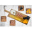 Palette en bois 23 po avec 4 plats de service carrés