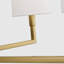 Thomas O'Brien Danica 4 Light Dining Room Chandelier With White Linen Shade-95350231-95350229