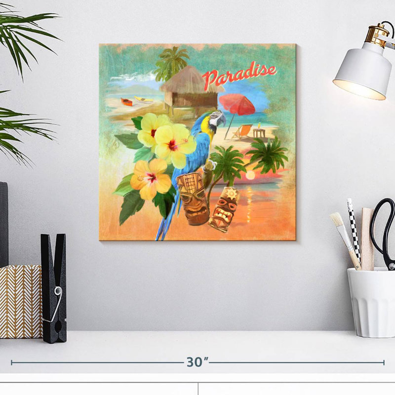 Motif de cabane Gillaw Macaw, H 16 po x l 16 po