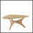 Blaze Triangle Wood Coffee Table