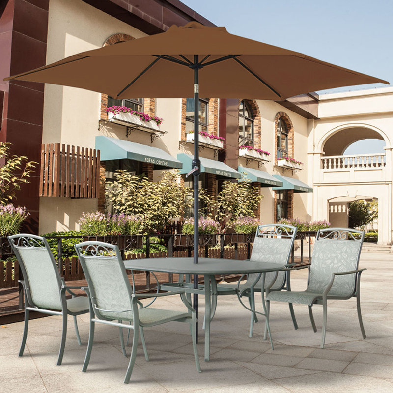 Pettit 2.5m Traditional Parasol Coffee