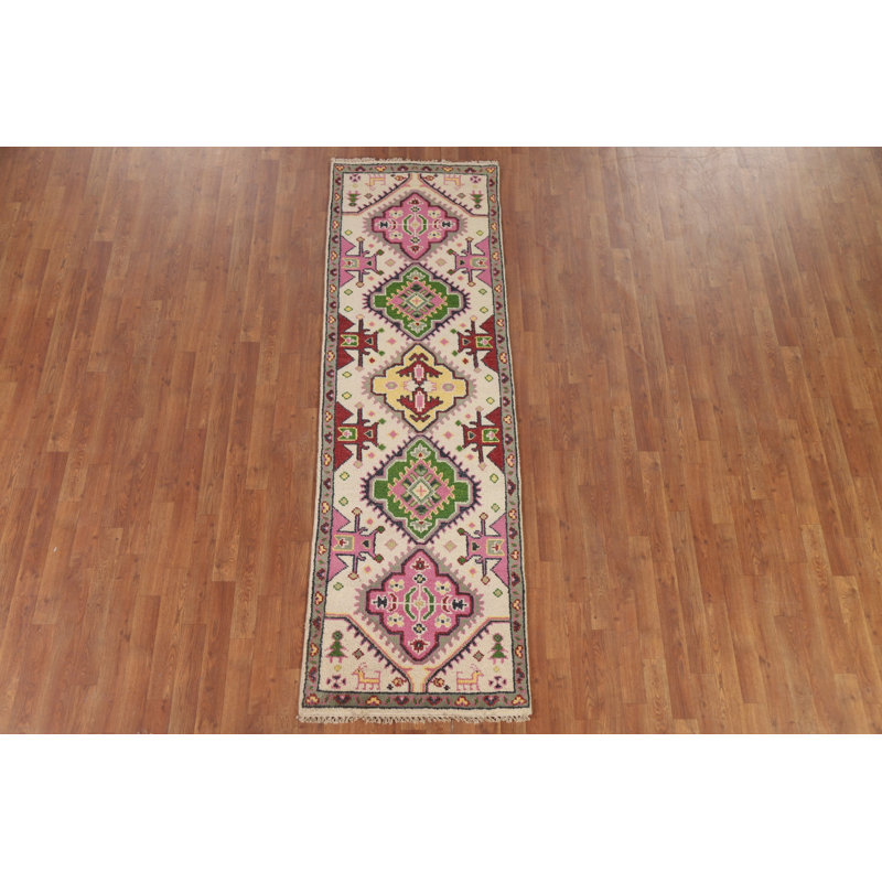 Tapis de couloir oriental géométrique 3x8