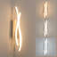 Silver 41cm Adjustable Colour Temperature LED Wall Sconces  
