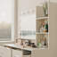 Dressing Table With LED Mirror & Storage Stool, White Vanity Desk With 3-Color & Dimmable Lights