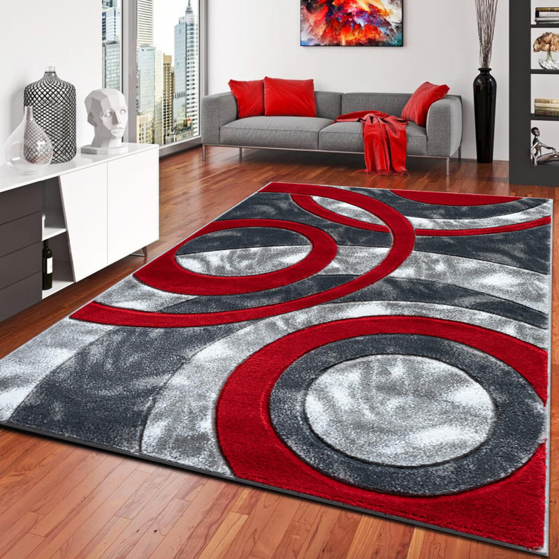 Chinmayi Abstract Area Rug, Rectangle 200 x 290 cm