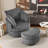 Swivel Accent Chair Round Barrel Armchair Upholstered Living Room Chair Corduroy Reading Chair Single Sofa Chair For Bedroom Apartment Office-962505709