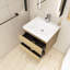 Cynthea 23.6'' Single Bathroom Vanity with Resin Top-490582024
