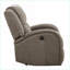 Recliners, Modern Power Reclining Chair Walnut Brown Chenille Upholstery | Solid Wood &amp; Plywood Frame