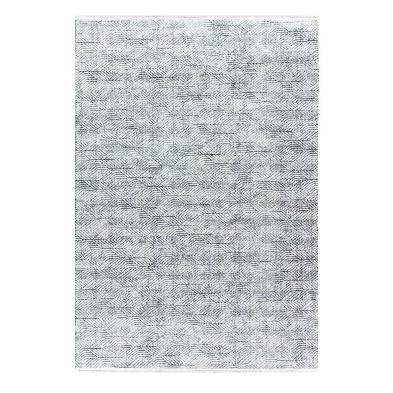 Machine Woven Grey Indoor Rug, Rectangle 160 x 230cm