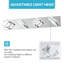 Luminaire de salle de bain moderne à 4 lumières à DEL à intensité variable avec tête rotative à 360 ° en acrylique pour salle de bain et salon-1001247956