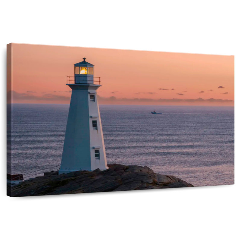 Aletra Boat And Cape Spear Lighthouse, 32" H x 48" W