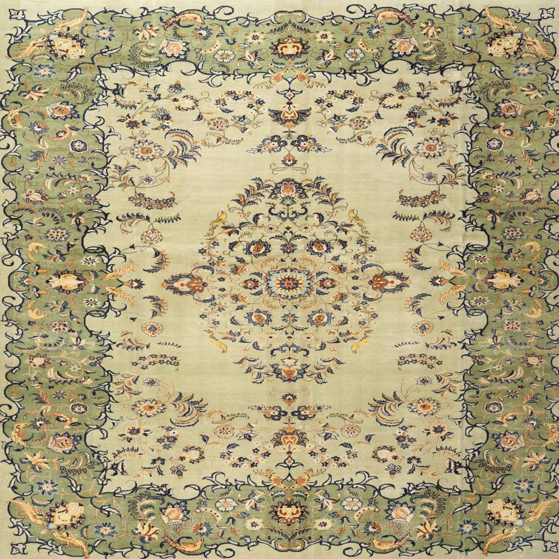 Performance Oriental Indoor Rug, Square 3'