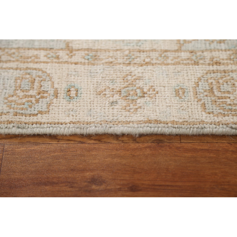 Tapis turc Oushak végétal noué à la main 2 x 3
