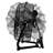 Comfort Zone 12" High-Velocity 3 Speed 180-Degree Adjustable Cradle Fan, Black