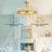 31'' Dimmable Crystal Caged Ceiling Fan With Remote Control And Light Kit