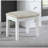 Contemporary Style 1Pc Vanity Set  Mirror LED Lights Storage Drawers Wooden Glides Stool Included Bedroom Furniture