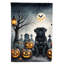 Drapeau de maison d'Halloween en polyester à double face H 40 po x l 28 po