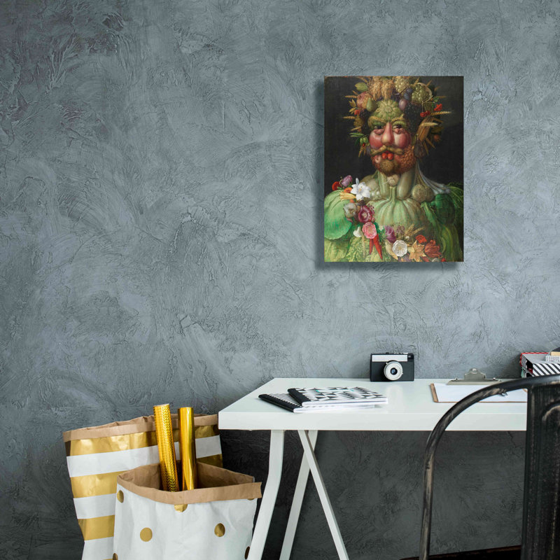 «Vertumnus» par Guiseppe Arcimboldo, art mural sur toile, H 16 po x l 12 po x P 0,75 po