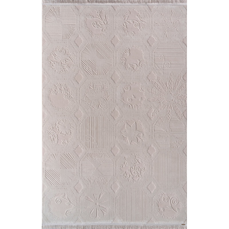 Tapis en coton Teresia, Rectangle 4 pi x 6 pi 3 po