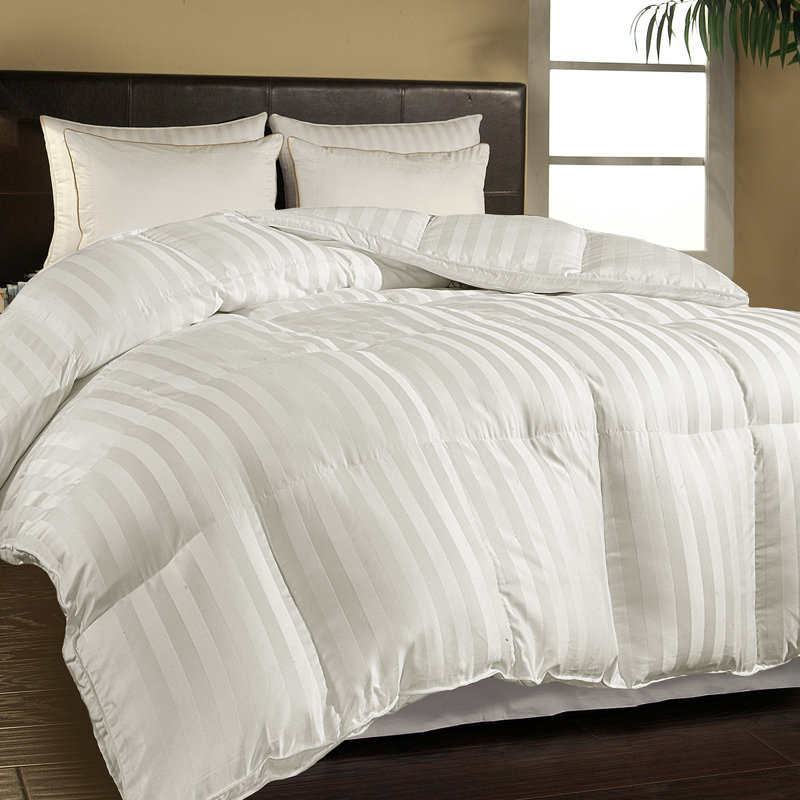 King White Cotton Down Alternative Comforter Set
