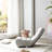 Gray Reclining For Living Room, Folding And Convenient - Linen Ergonomic Recliner Chair Supports Various Positions Metal Frame