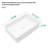 19.63"X13.69" White Ceramic Rectangular Vessel Bathroom Sink