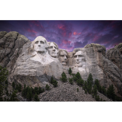 " Mt. Rushmore Under Sky "
