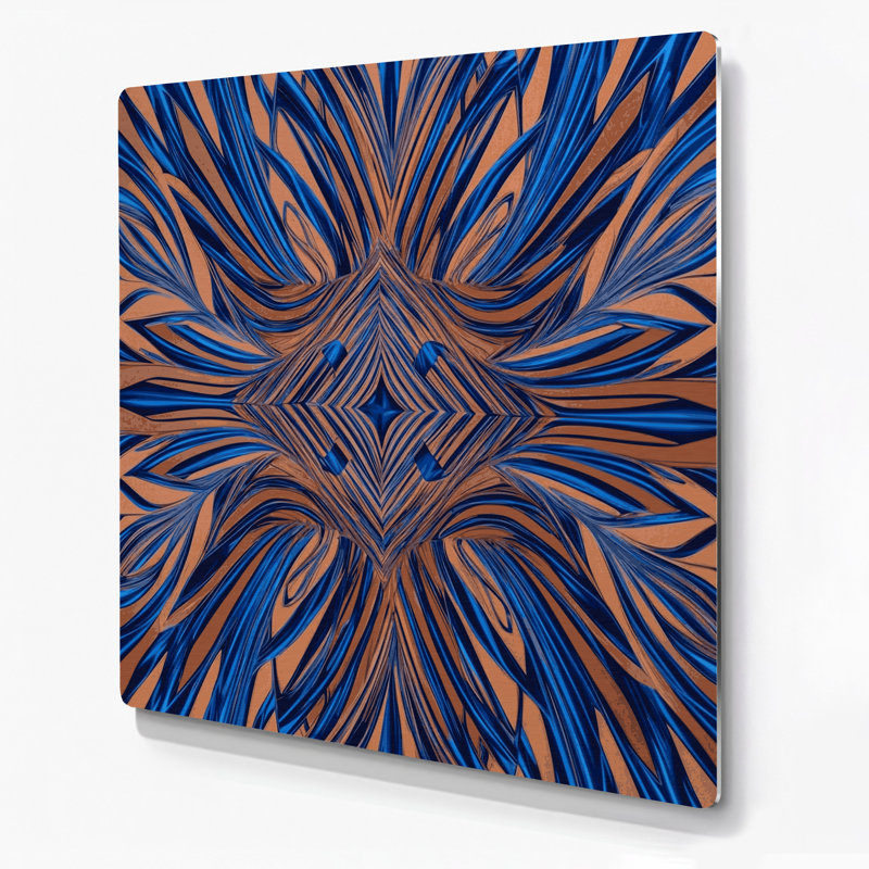 Art mural brun op Op 62, H 144 po x l 144 po x P 0,05 po