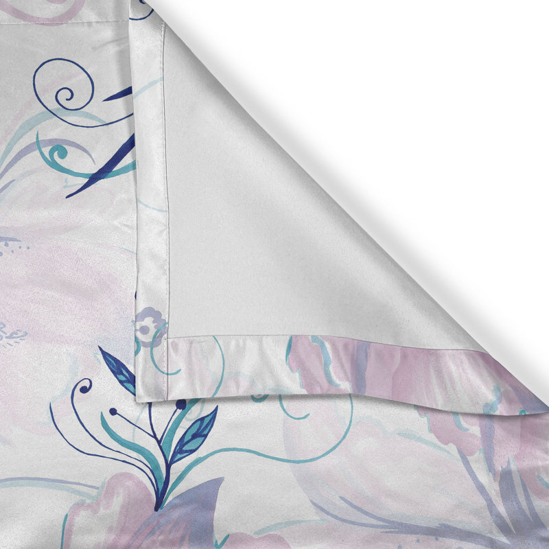 Vallarie Polyester Semi Sheer Curtain Pair, 140cm W x 400cm L