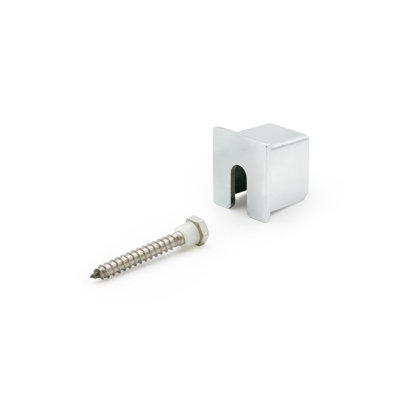 Capuchons d'extrémité à fixation murale en aluminium 1 - 5/16 po x 1 - 1/4 po x 1 - 5/16 po FHC CRU7WCsa - Anodisé satiné