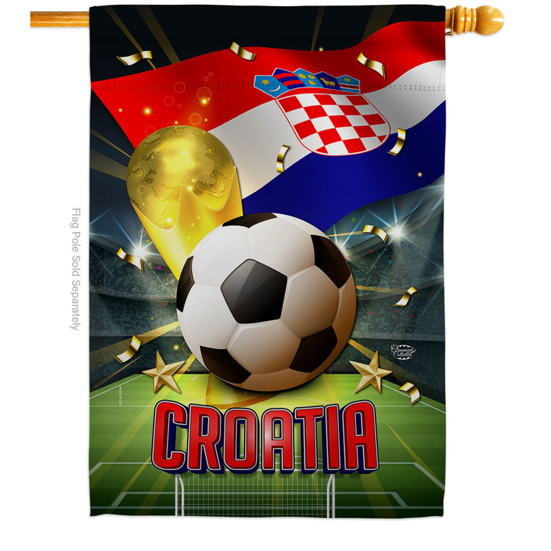 Drapeau de jardin en polyester Jaten, H 40 po x l 28 po