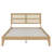 Queen-Size Bed Featuring A Rattan Headboard-944338584