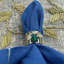 Silver trim dinner napkins-514163961