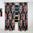 Floral Curtain Panel, Red Rose Dark Blackout Decor - Red Rose in Black-1167102147