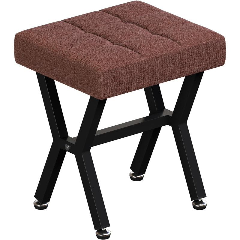Living Room & Bedroom, Small Rectangular Stool, Soft Cushion For Comfort, Versatile Storage Solution