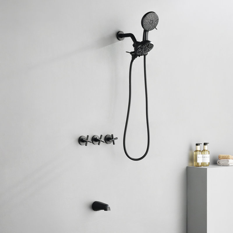 Système de douche complet, Noir