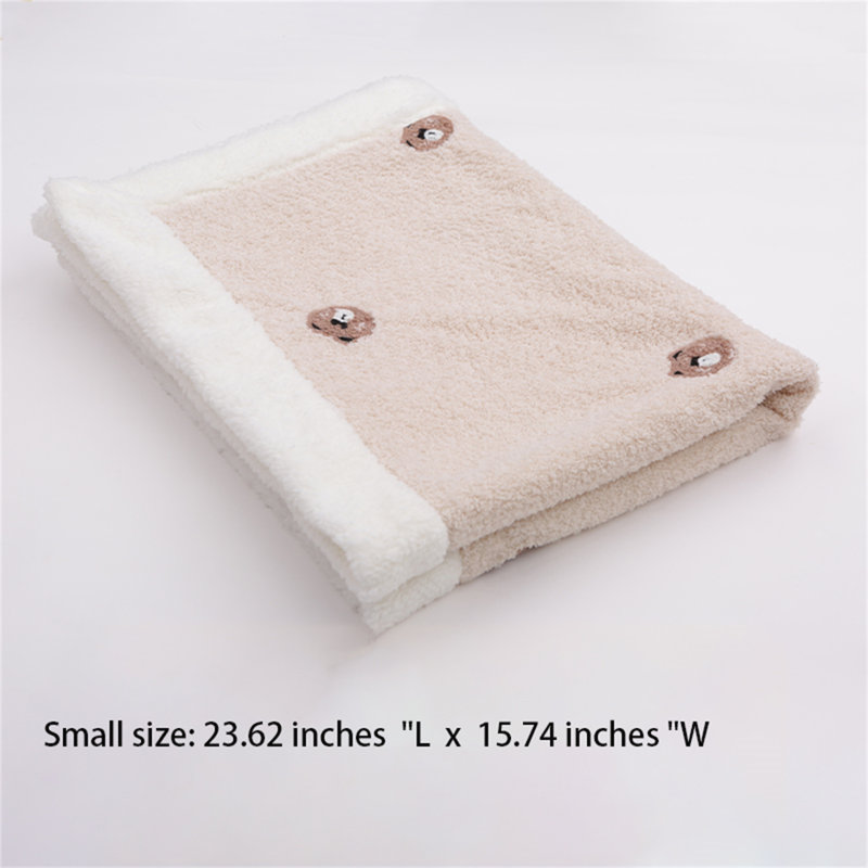 Couverture en coton épais et moelleux, L 15,74 po x L 23,62 po