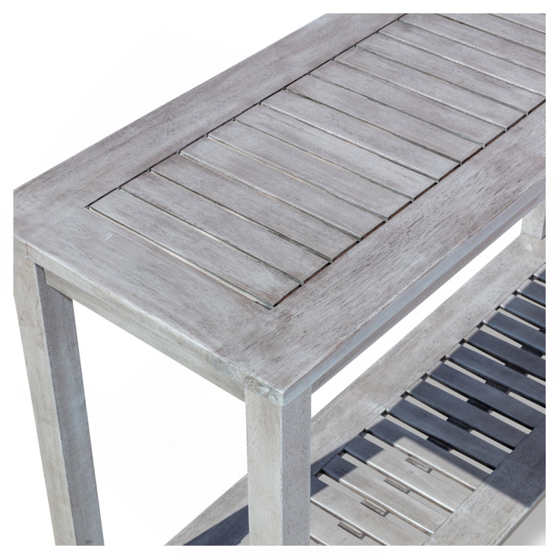 Console Table, Silver Gray