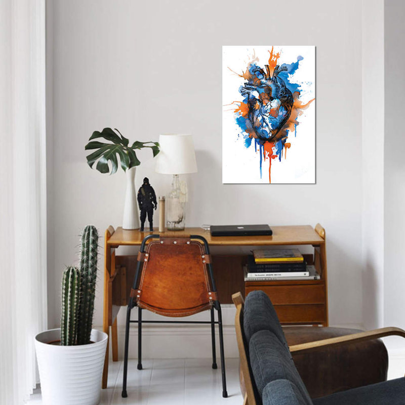 « tell », impression sur toile, H 26 po x l 18 po x P 1,5 po, Toile avec cadre noir